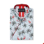 KAM Flamingo Print S/S Shirt - pr_3616